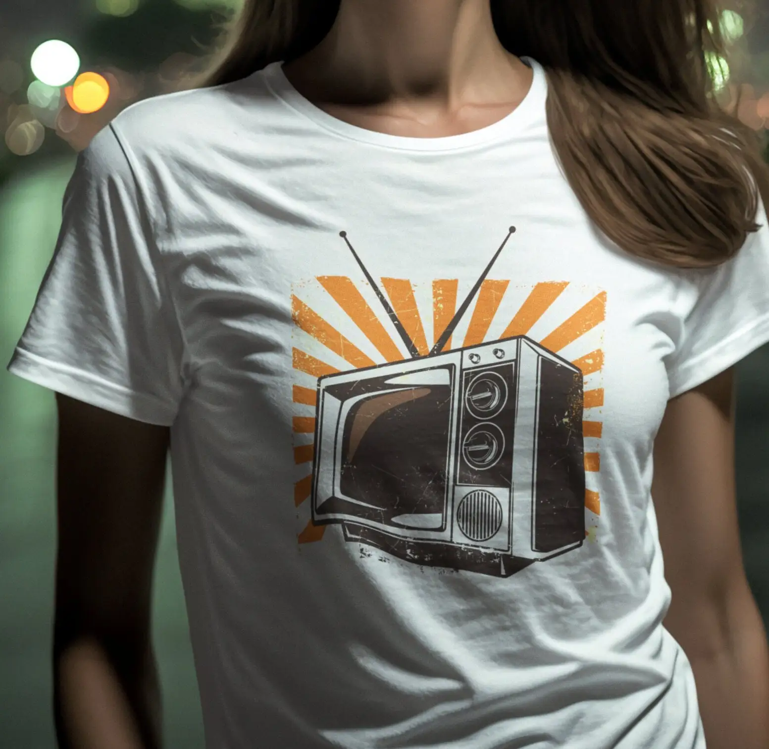 Vintage Fashion Enthusiasts - Kaus Penggemar TV Vintage 70S Televisi