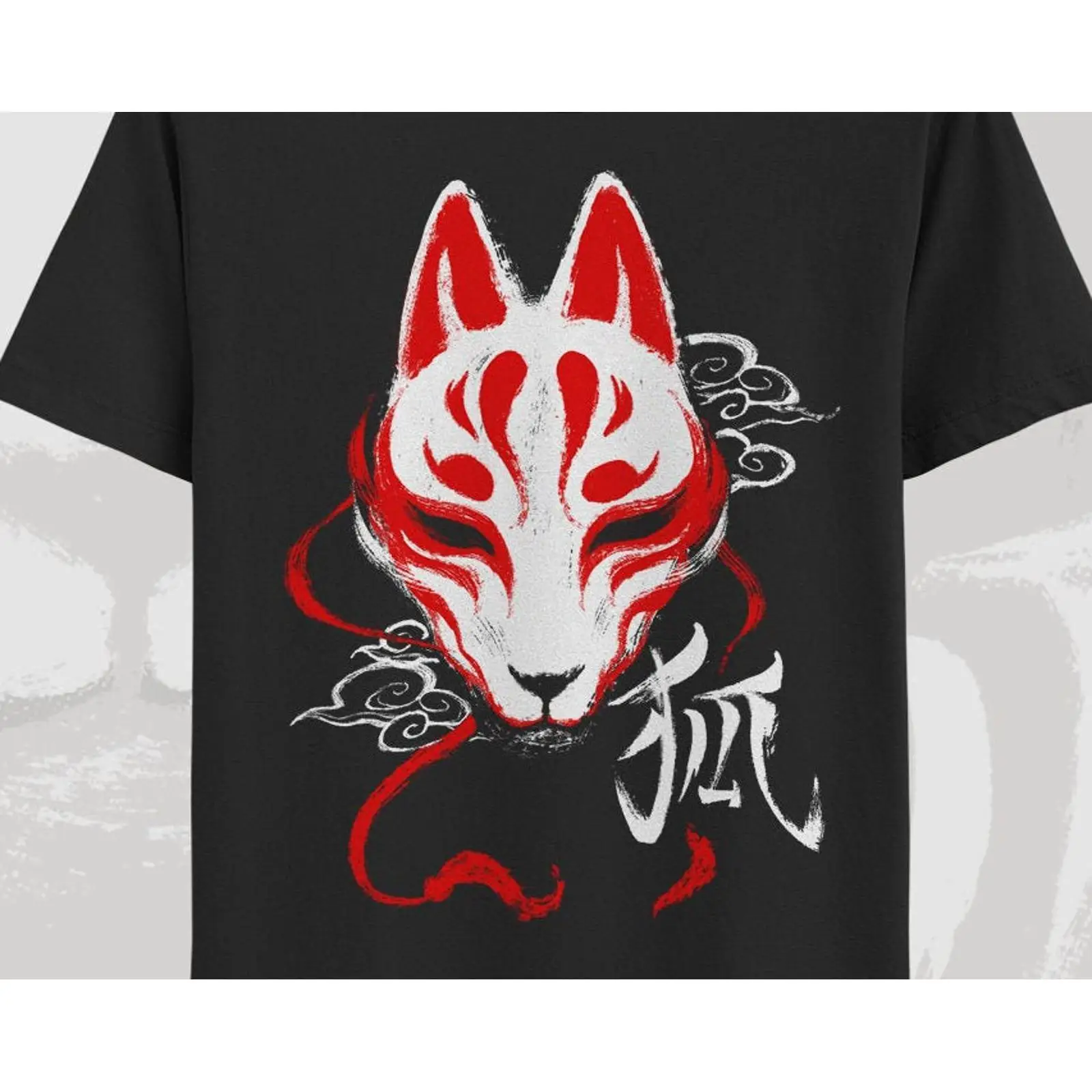 Vintage Fashion In Tokyo - Kaos Masker Kitsune, Kaos Rubah Jepang,