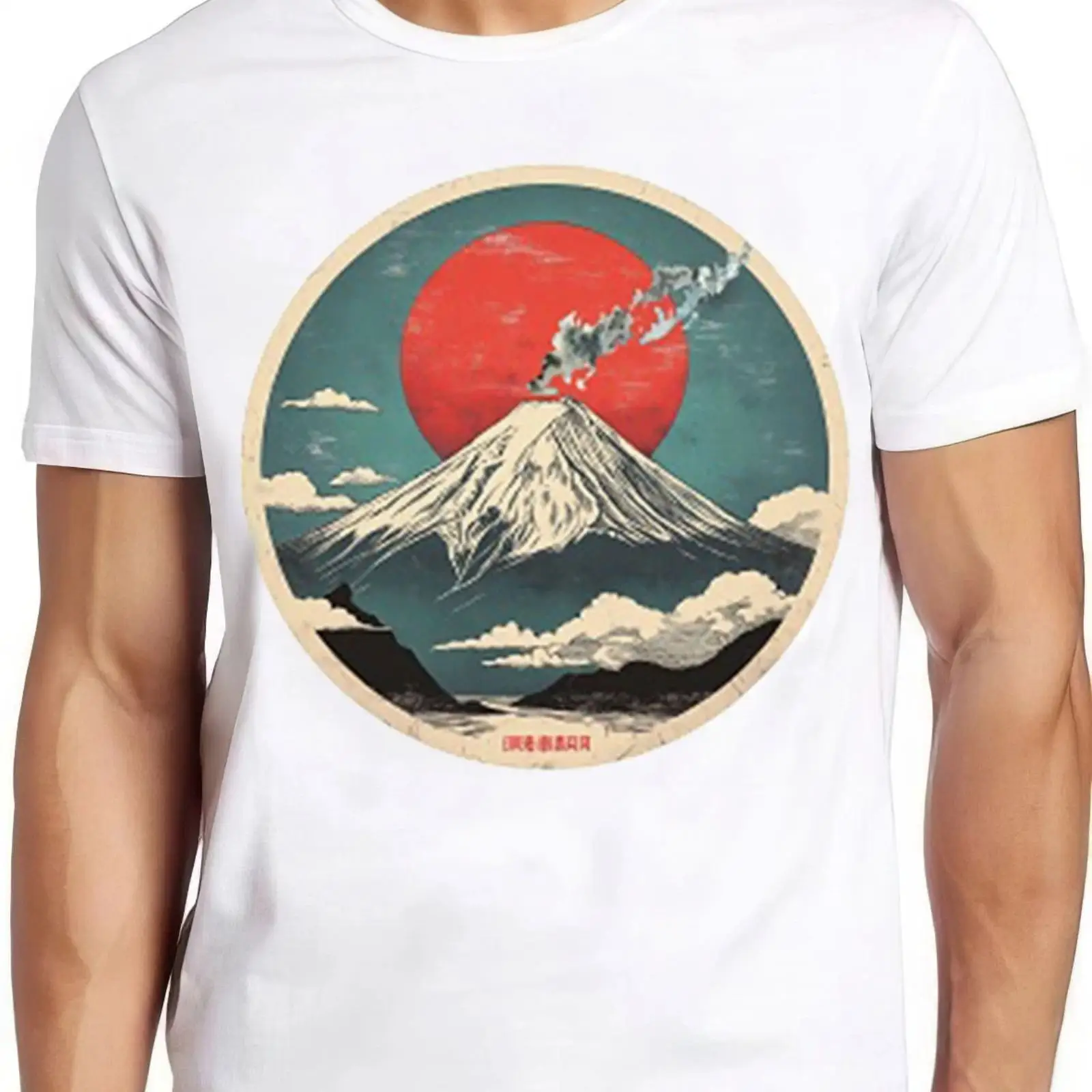 Vintage Fashion In Tokyo - Kaos Fuji san Mount Japan Iconic