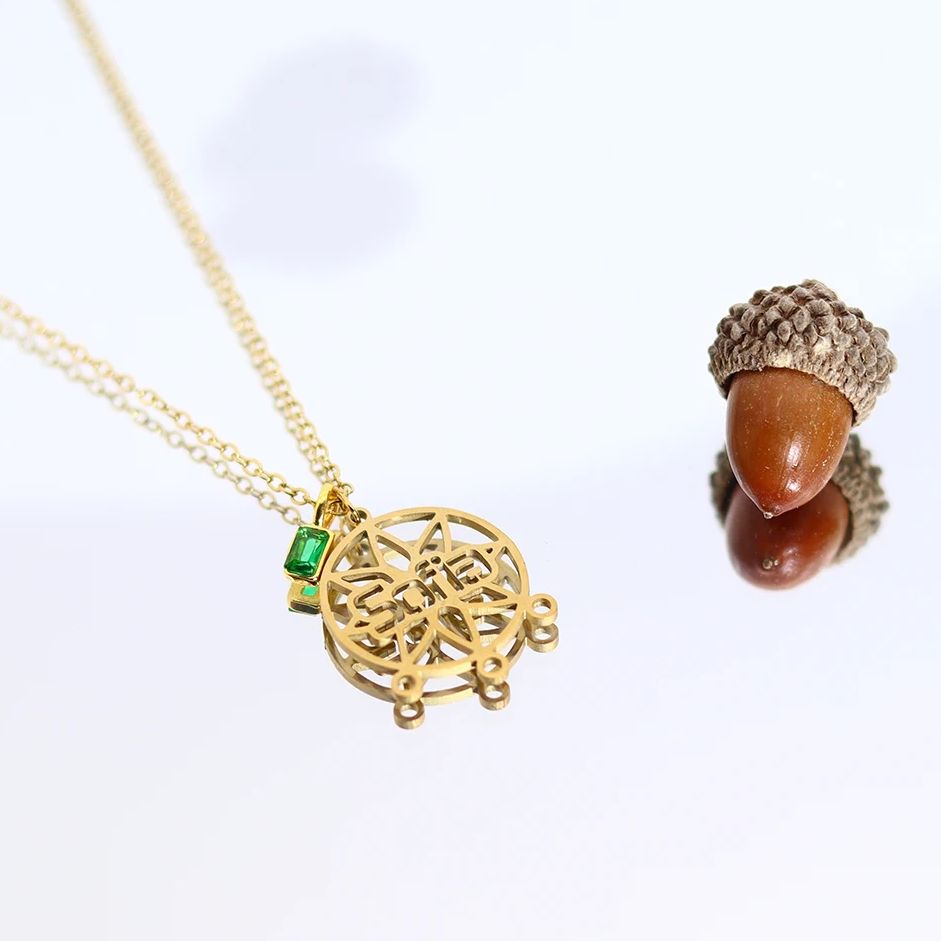 Vintage Fashion Guide - Kalung Kompas Nama Kustom Chandler Bahan