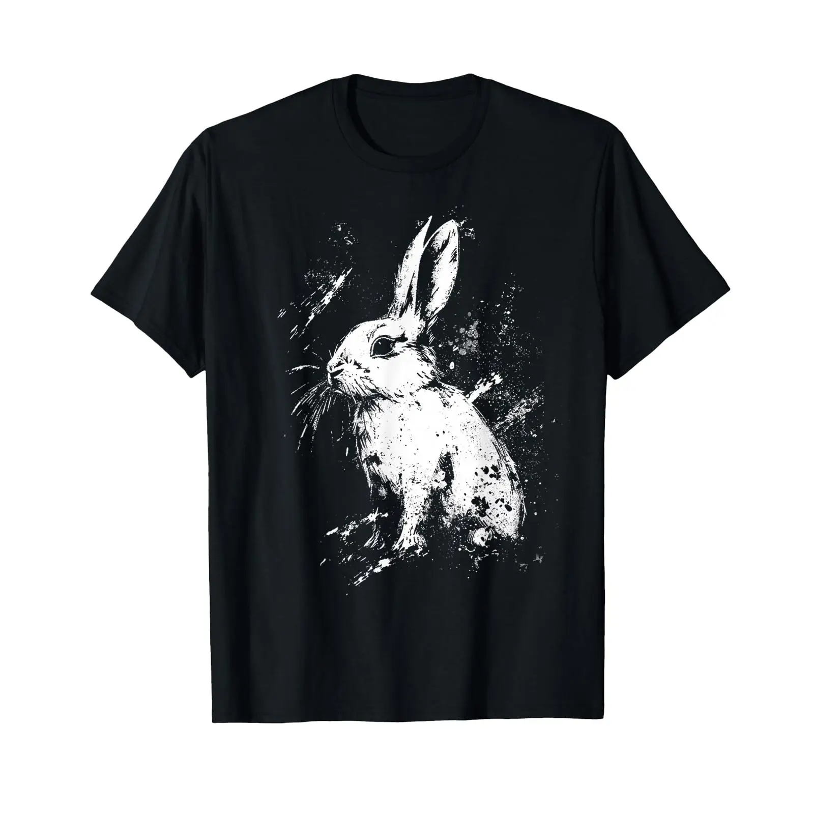 Vintage Fashion Drawings - Kaos Gambar Kelinci Hewan Kebun Binatang