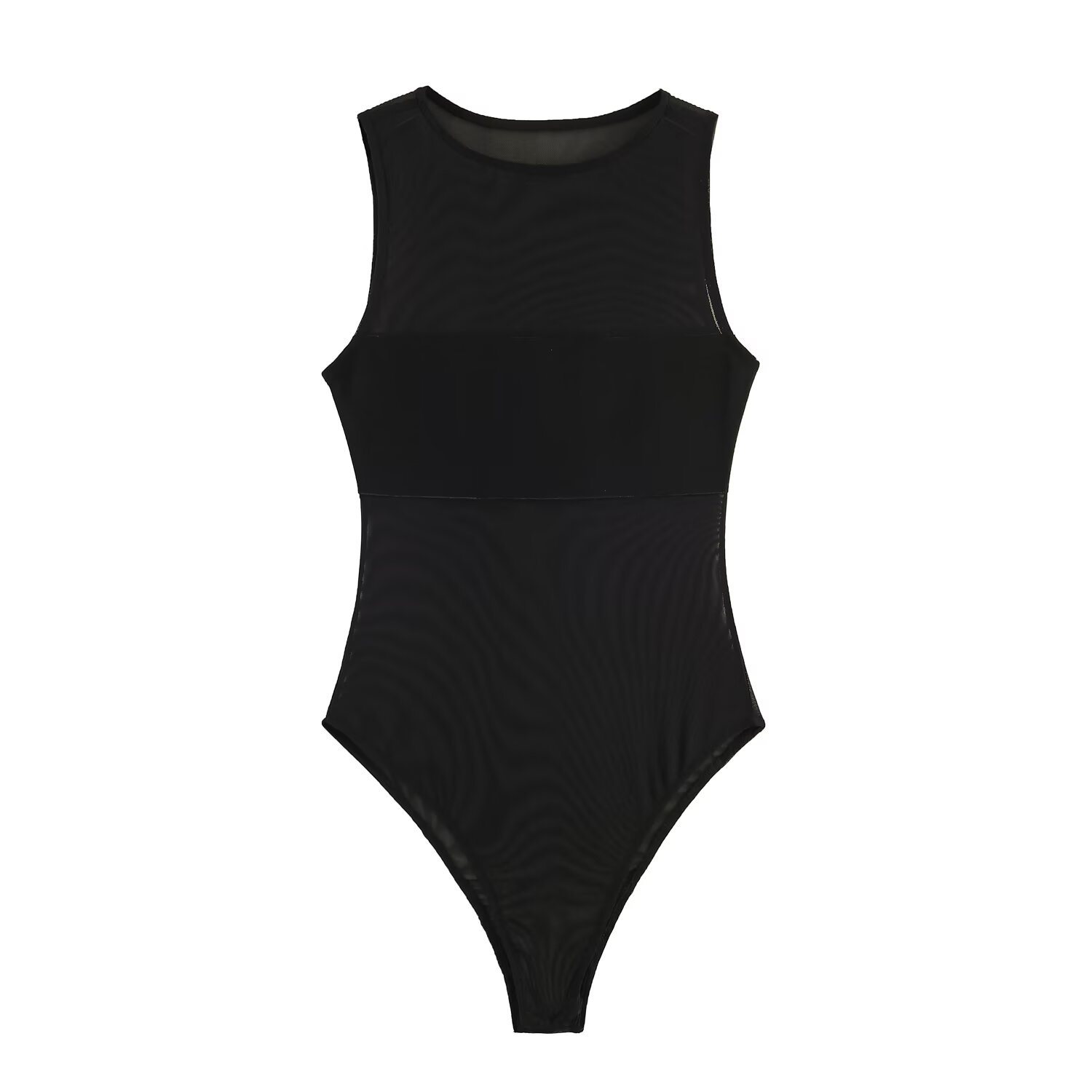 Vintage Fashion Club - Willshela Bodysuit Tambal Sulam Tulle Solid