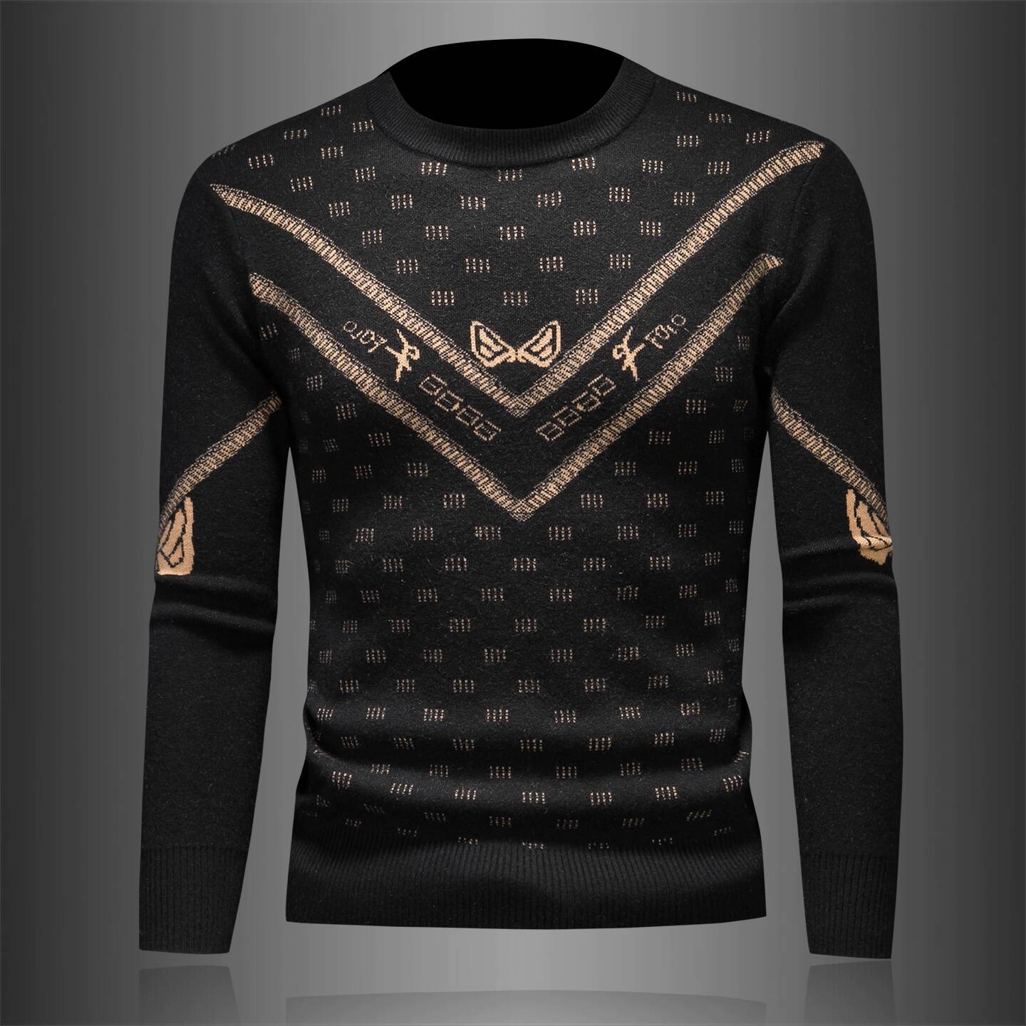 Vintage Fashion Club - Sweater Fashion Vintage Pria Musim Dingin,