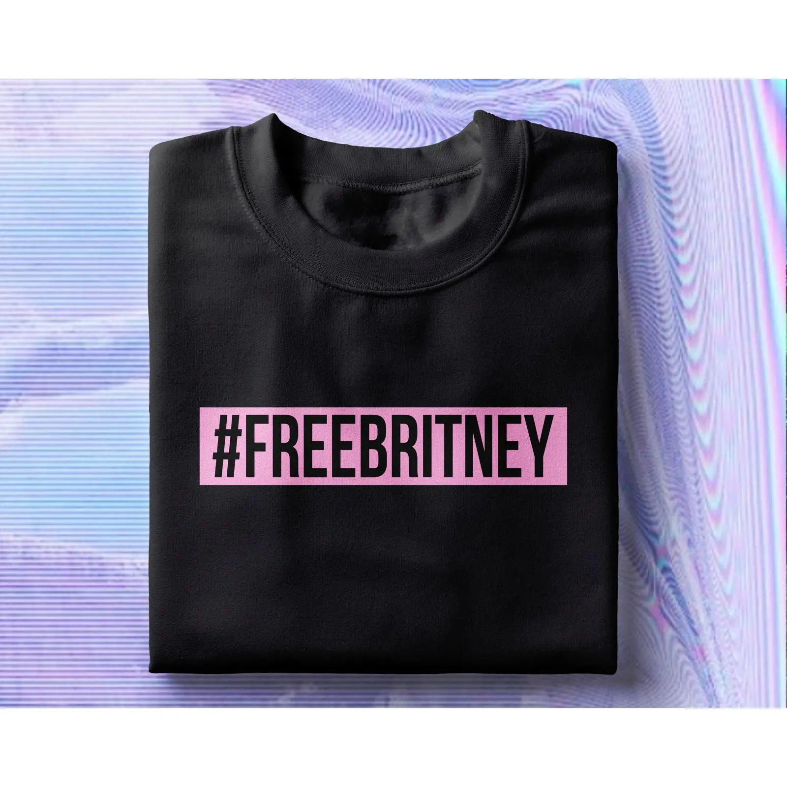Vintage Fashion Hashtags - Kaos Hashtag FreeBritney Katun Ringspun Lembut