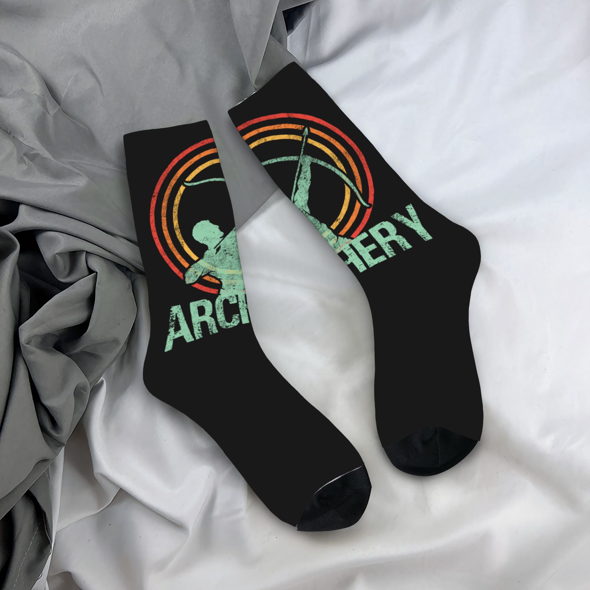 Vintage Fashion Mens - Kaus Kaki Pria Motif Panahan Retro
