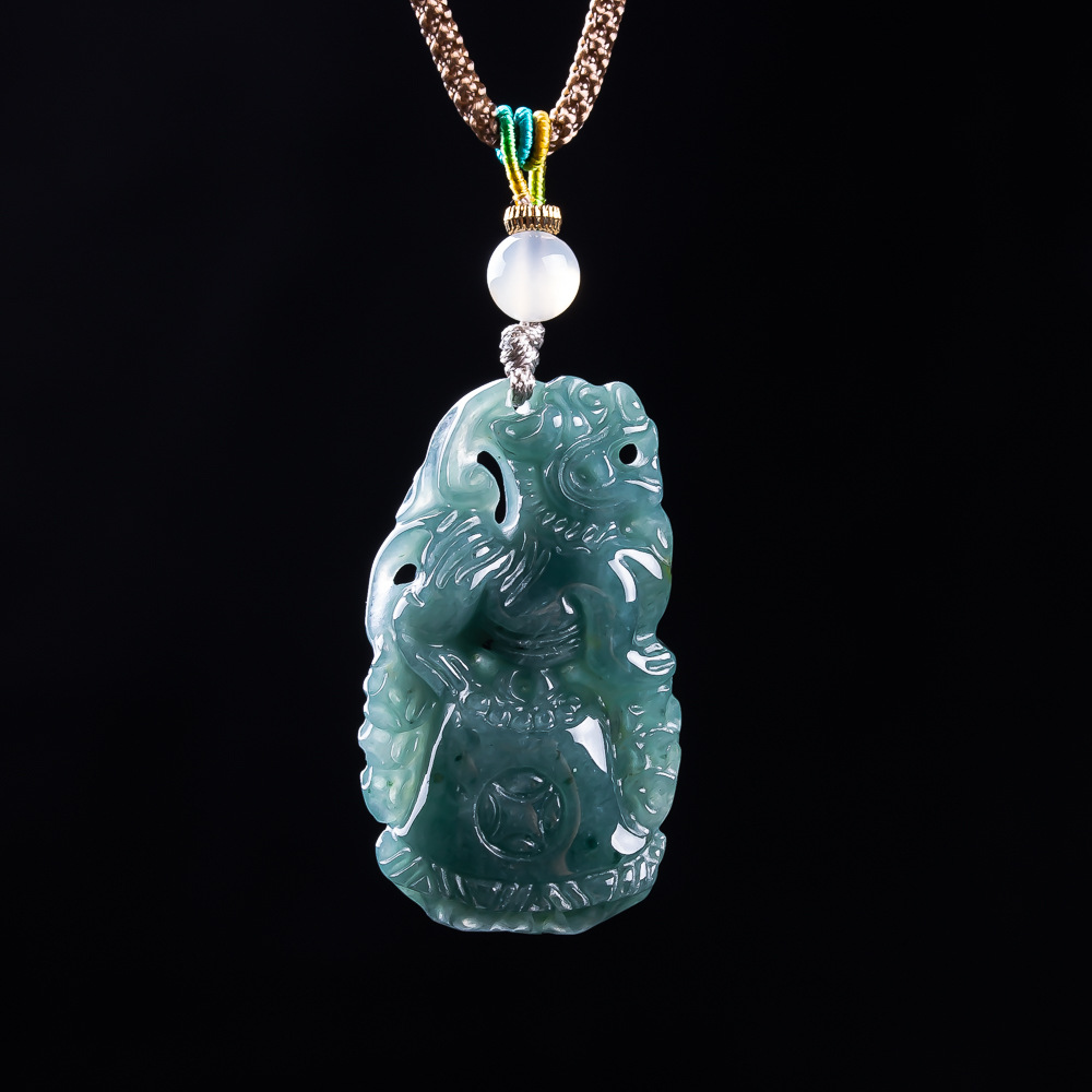 Vintage Fashion Accessories - Liontin Pixiu Giok Burma Desainer Jimat