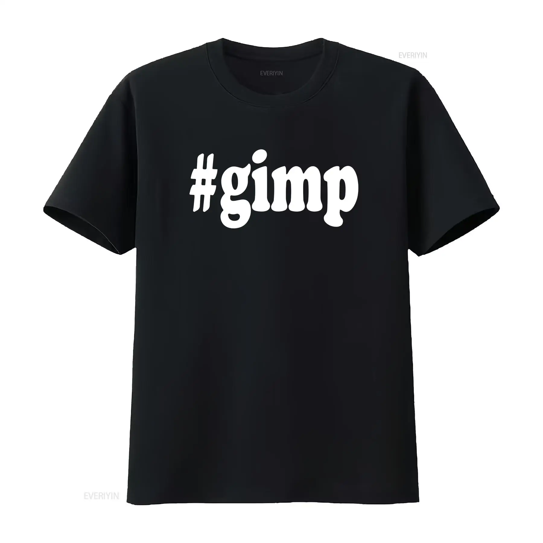 Vintage Fashion Hashtags - Kaos Gimp Hashtag Lucu Hitam Putih