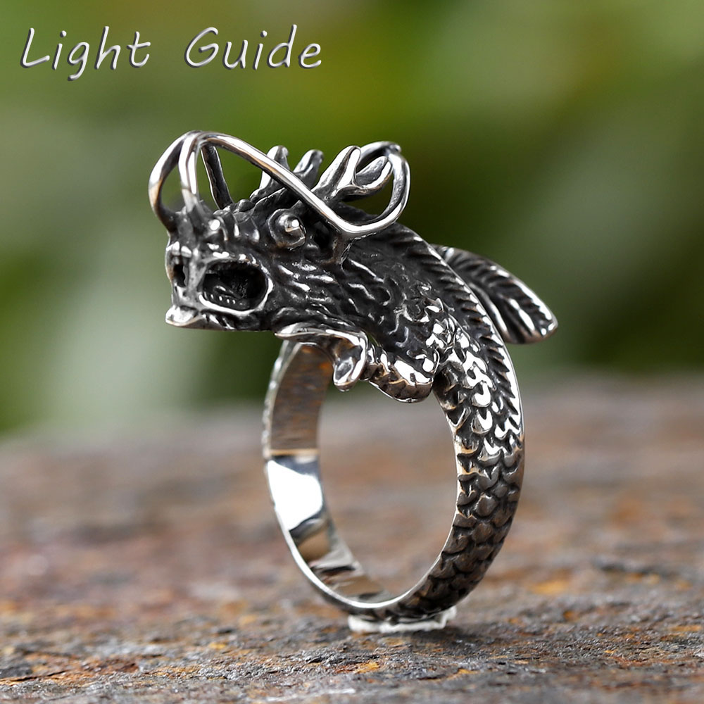 Vintage Fashion Guide - Cincin besi tahan karat 316L baru