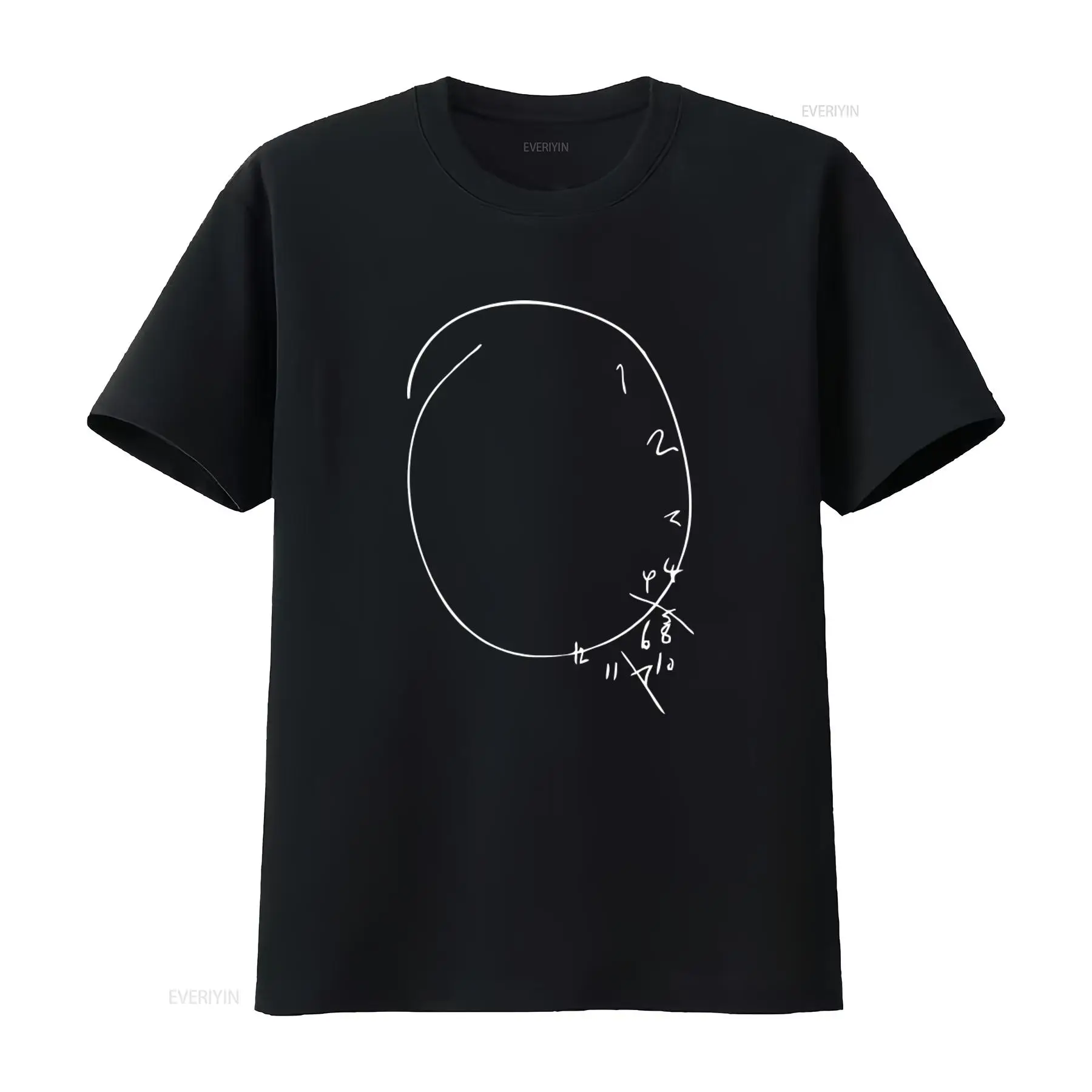 Vintage Fashion Drawings - Kaos Hannibal Lecter Clock Face Drawing