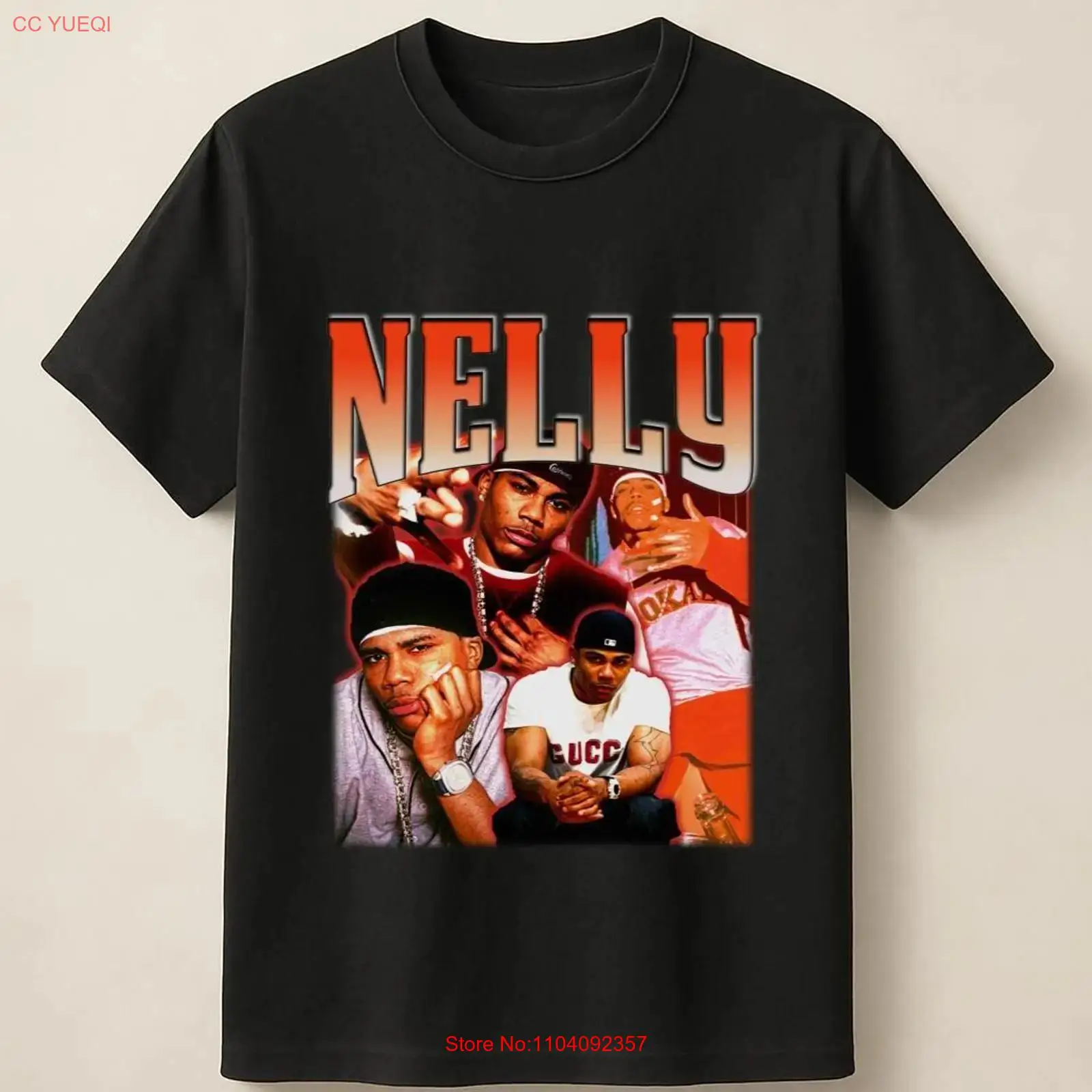 Vintage Fashion Wear - Kaos Nelly Vintage Rap Star Retro