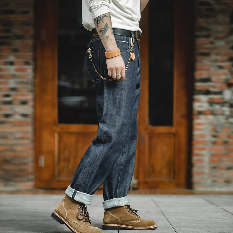Retro Track Pant - Celana Jeans Denim Berat Maden Vintage