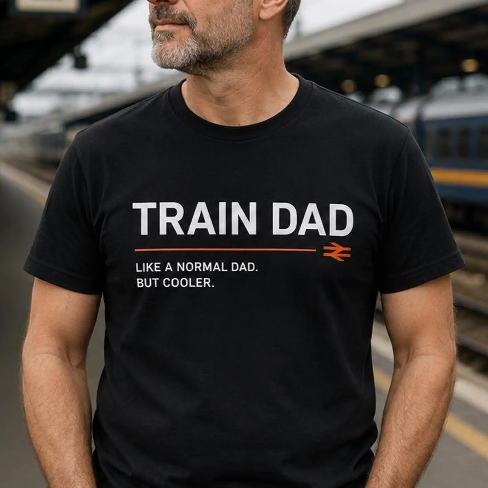Vintage Fashion Enthusiasts - Kaos Train Dad Hari Ayah untuk