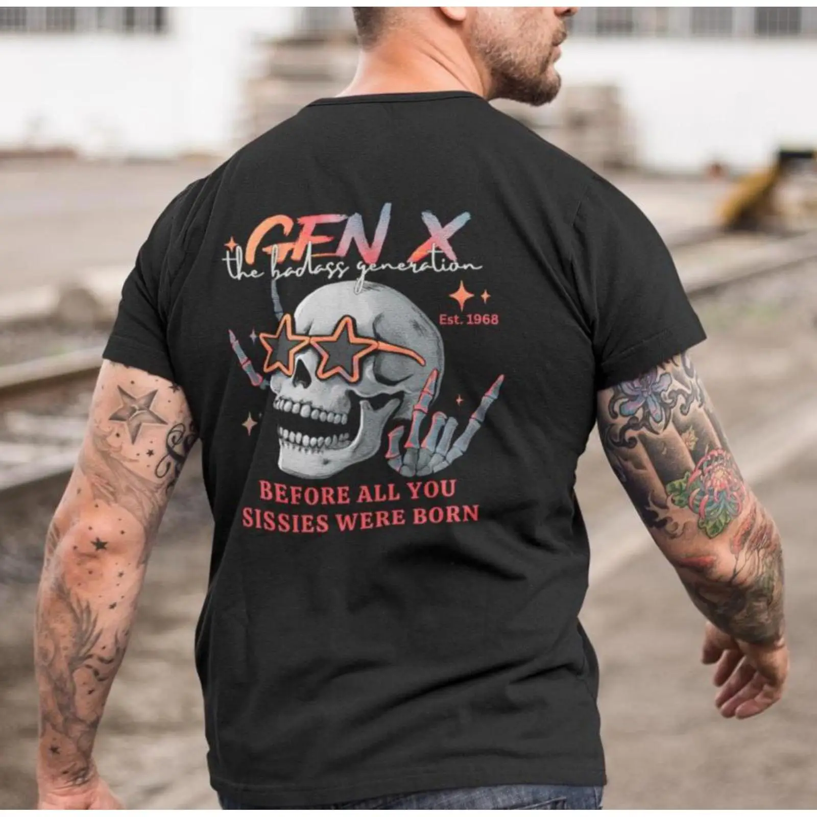 Vintage Fashion Enthusiasts - Kaos Generasi Gen X The Badass