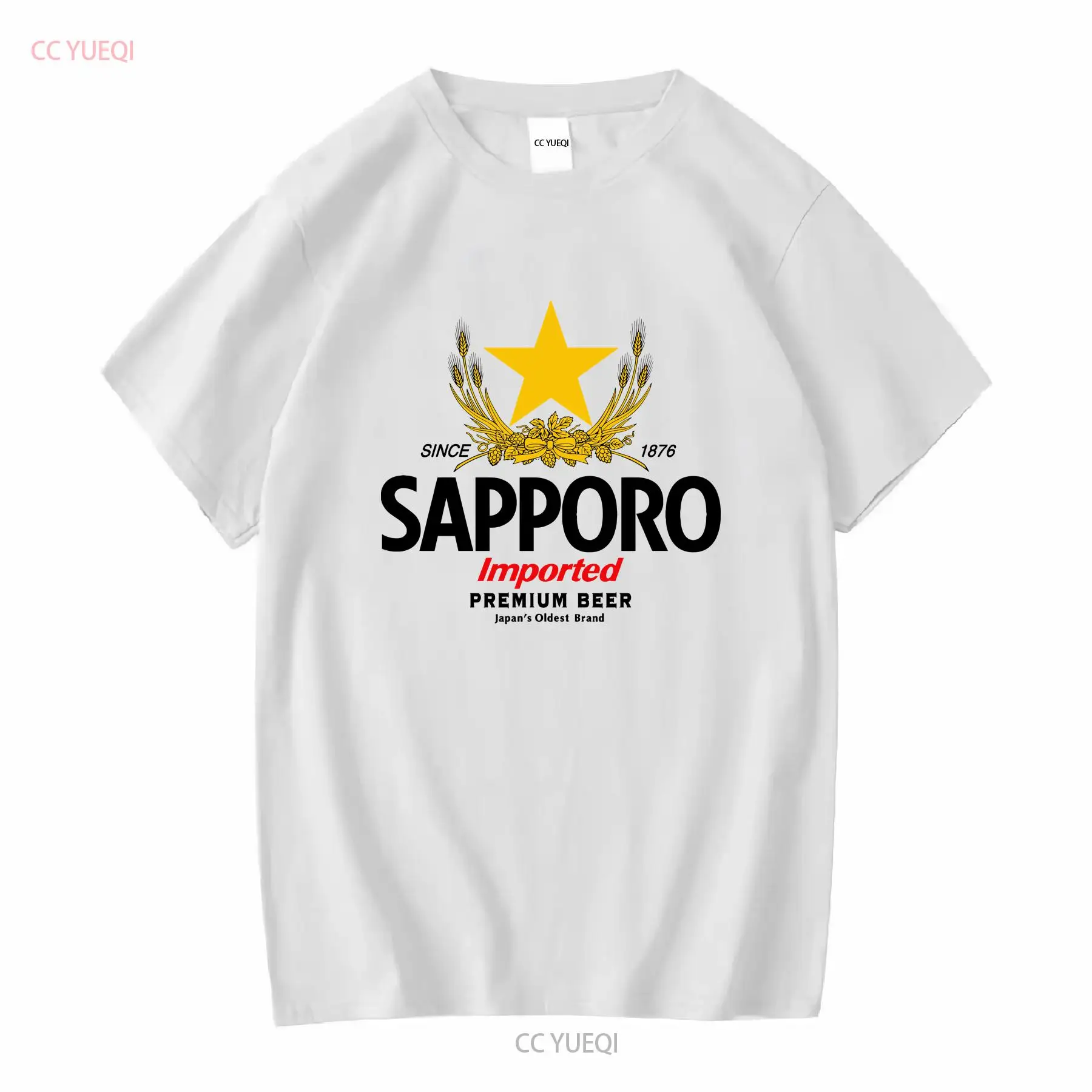 Vintage Fashion Wear - SAPPORO Kaus Bir Jepang Pabrik Bir