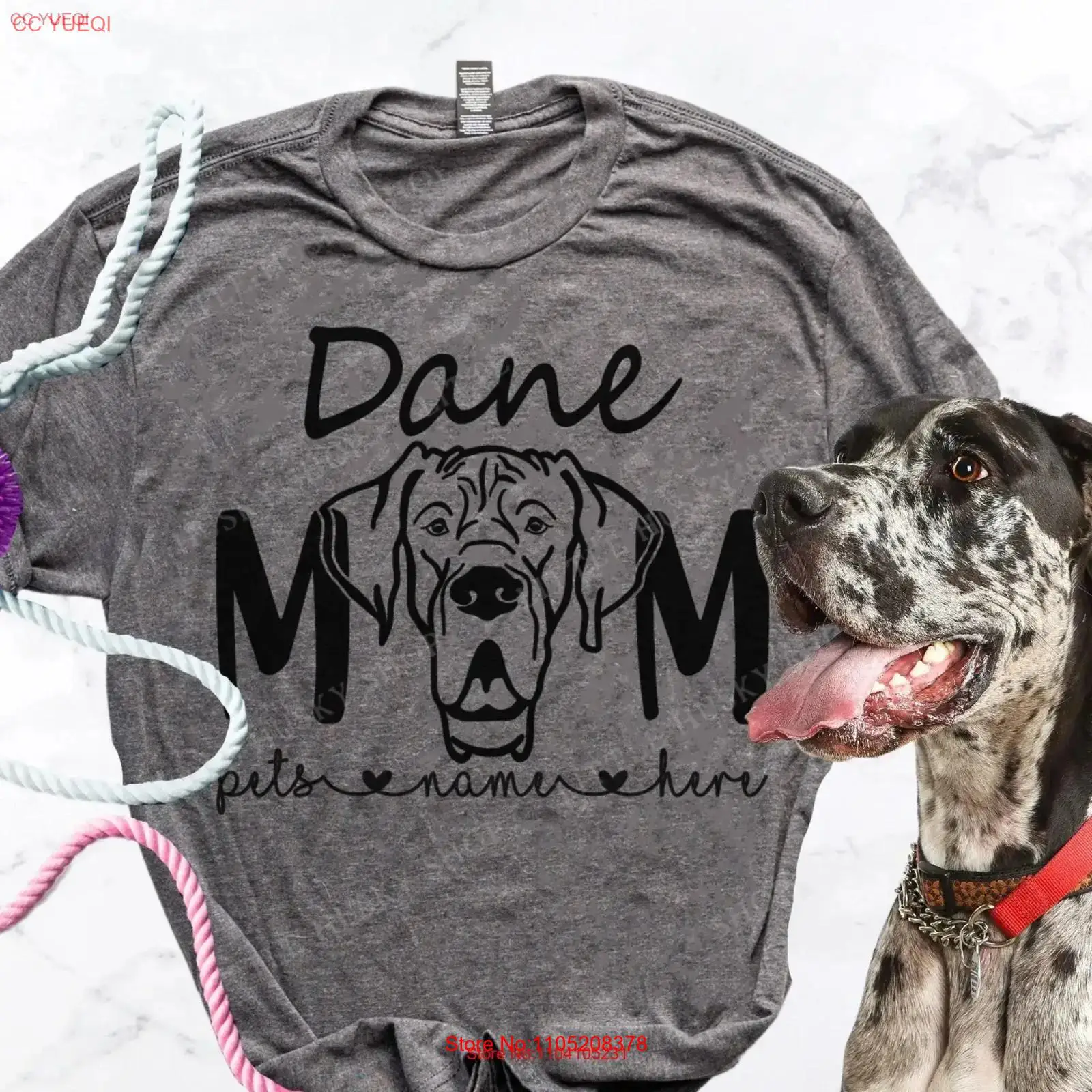 Vintage Fashion Drawings - Kaos Dane Mom dengan Gambar Kepala