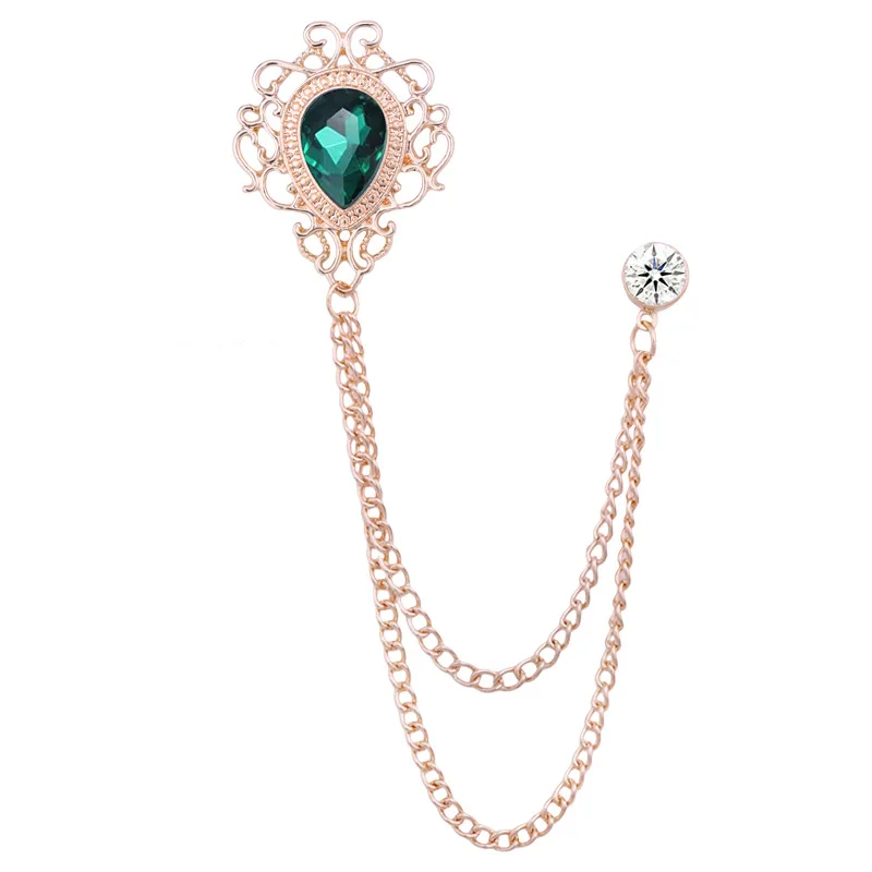 Pin Kerah Kristal Berlian Imit - Vintage Fashion Accessories ulasan dan harga
