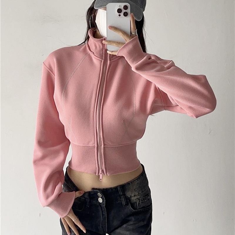 Kaus Hoodie Crop Wanita Mode W - Vintage Fashion Drawings ulasan dan harga