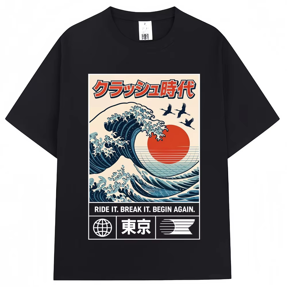 Kaos Grafis Gaya Jepang Motif  - Vintage Fashion In Tokyo ulasan dan harga