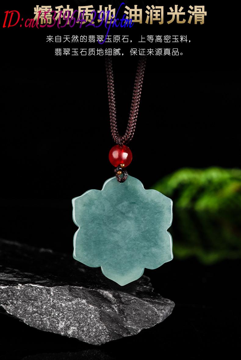 Kalung Liontin Bunga Giok Burm - Vintage Fashion Accessories ulasan dan harga