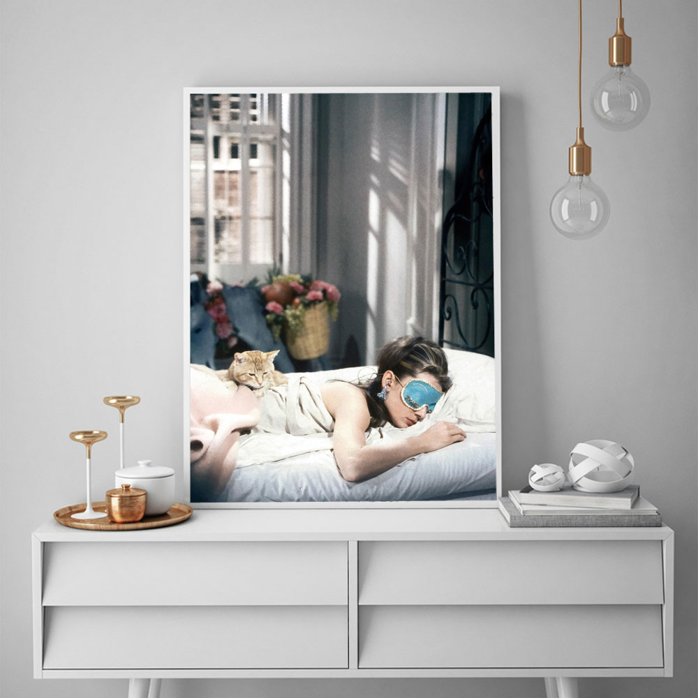 Poster dan Cetakan Sarapan Aud - Vintage Vogue Fashion Poster ulasan dan harga