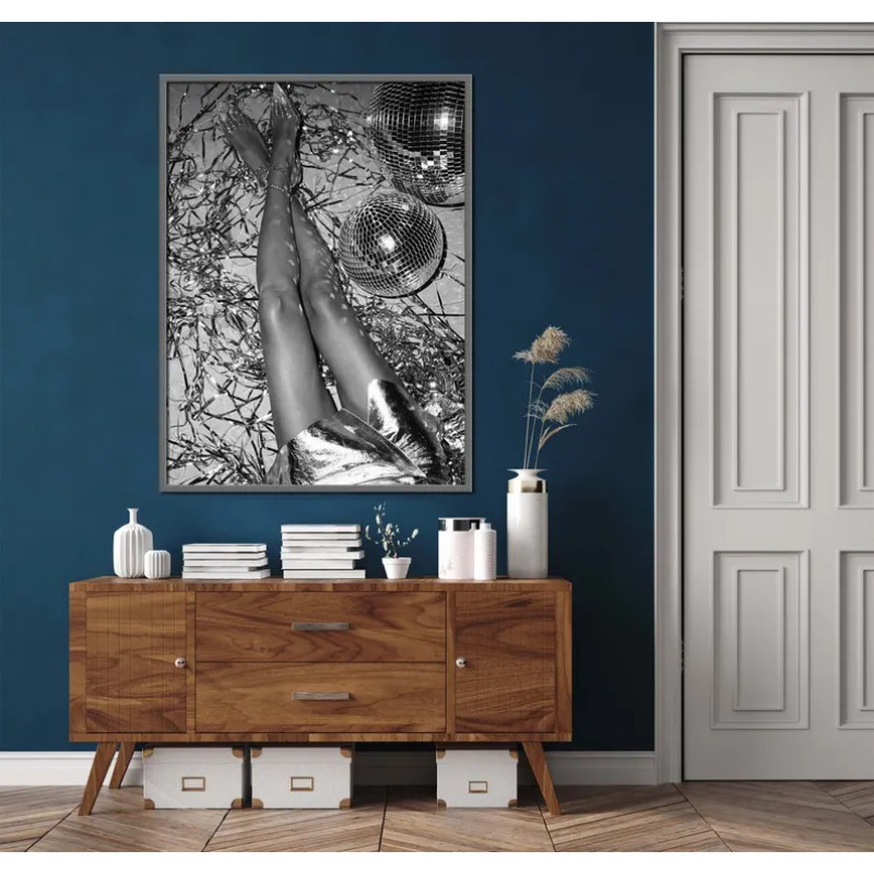 Poster Hitam Putih Bergaya Fas - Vintage Vogue Fashion Poster ulasan dan harga