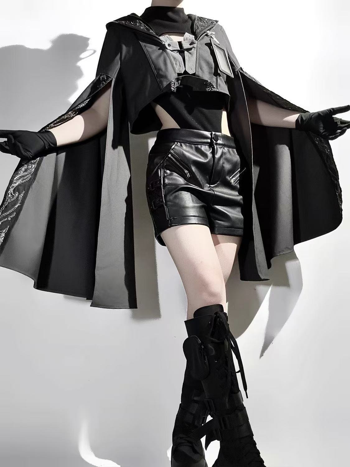 Kostum Gotik Hitam Gelap Wanit - Retro Track Pant ulasan dan harga