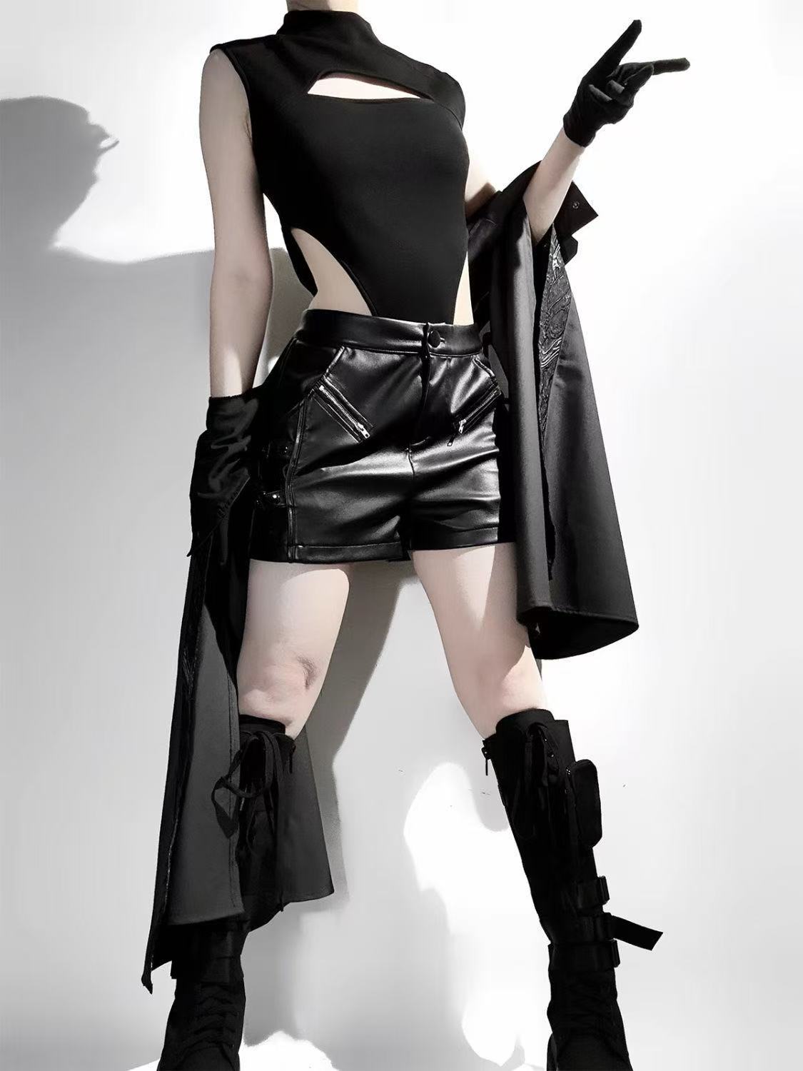 Kostum Gotik Hitam Gelap Wanit - Retro Track Pant ulasan dan harga
