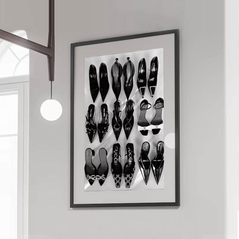 Poster Seni Sepatu Hak Tinggi  - Vintage Vogue Fashion Poster ulasan dan harga
