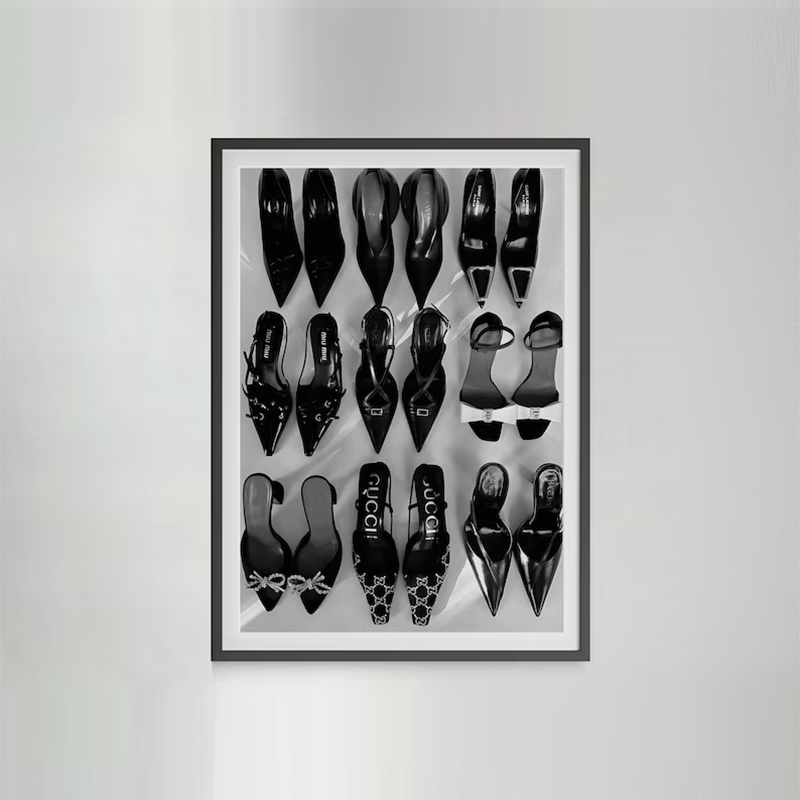 Poster Seni Sepatu Hak Tinggi  - Vintage Vogue Fashion Poster ulasan dan harga