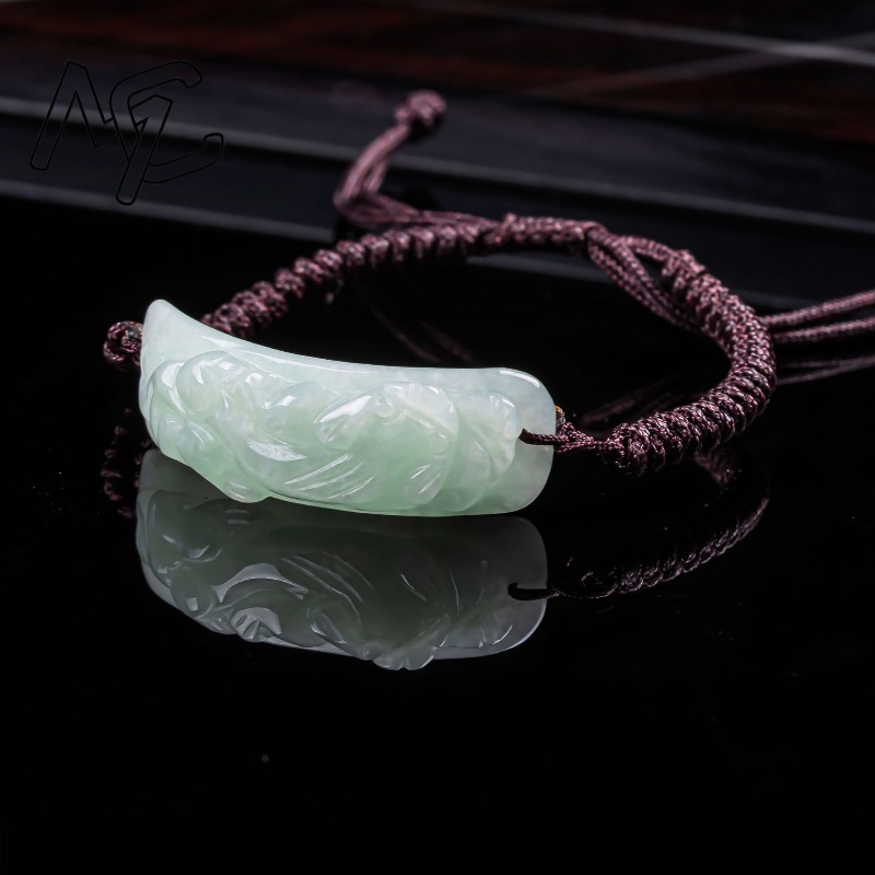 Gelang Giok Burma Pixiu Ukiran - Vintage Fashion Accessories ulasan dan harga