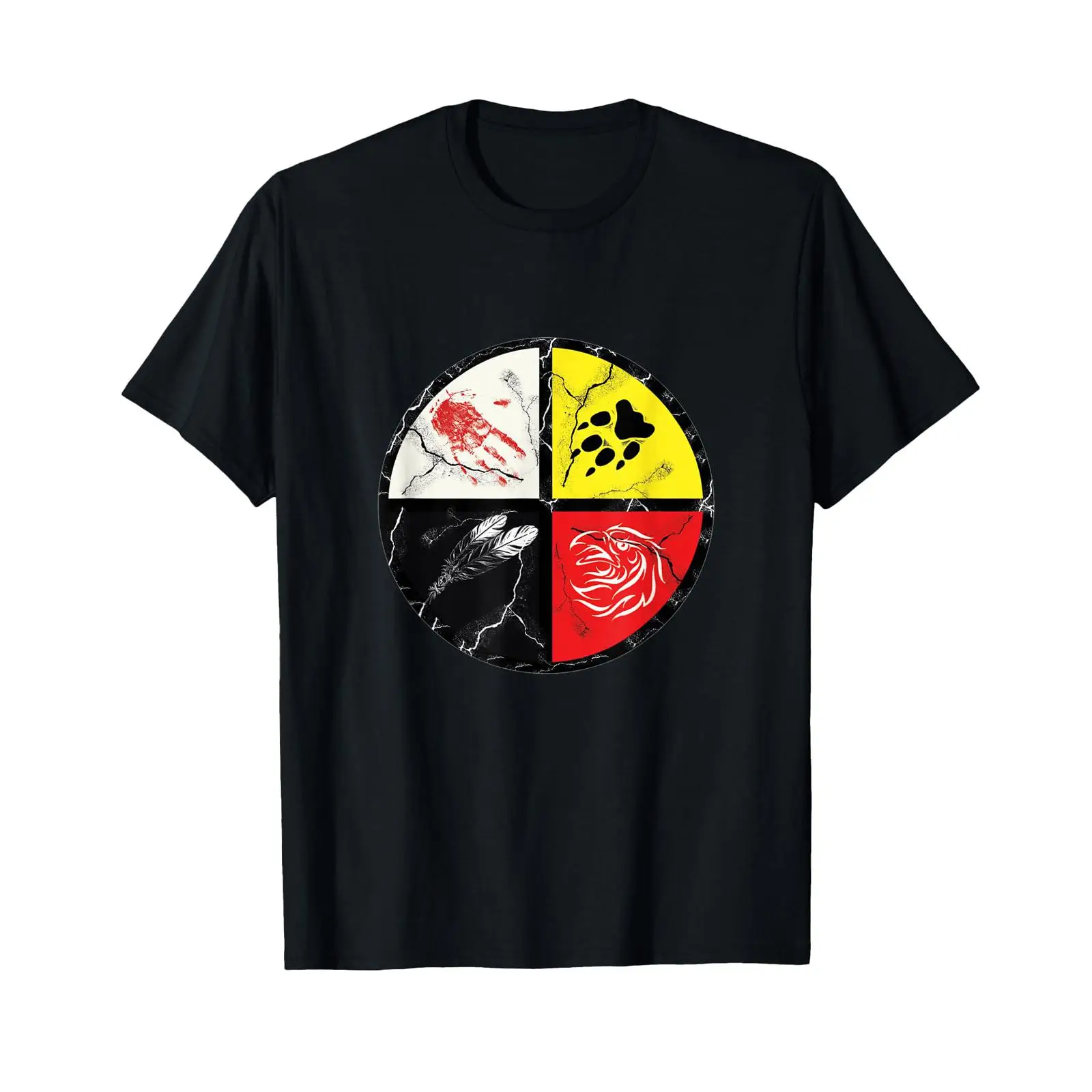 Kaos Indian Medicine Wheel vin - Vintage Fashion Wheel ulasan dan harga