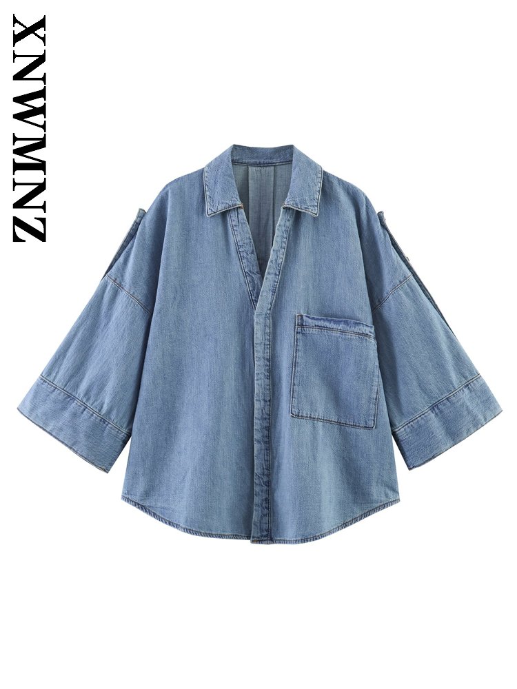 XNWMNZ 2026 Pakaian Luar Denim - Vintage Fashion Club ulasan dan harga