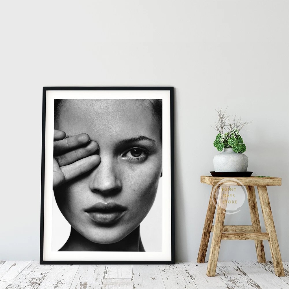 Poster Kate Moss Supermodel Se - Vintage Vogue Fashion Poster ulasan dan harga