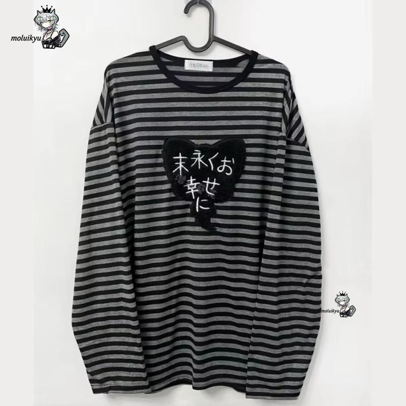 Kaos Lengan Panjang Kerah O Vi - Vintage Y2K ulasan dan harga