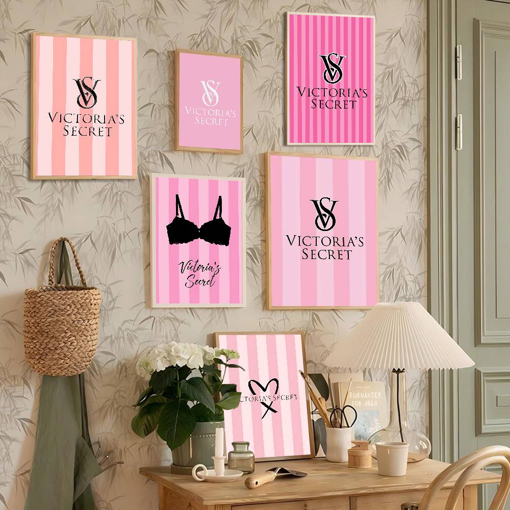 V-Victorias-Fashion-S-Secret P - Vintage Vogue Fashion Poster ulasan dan harga