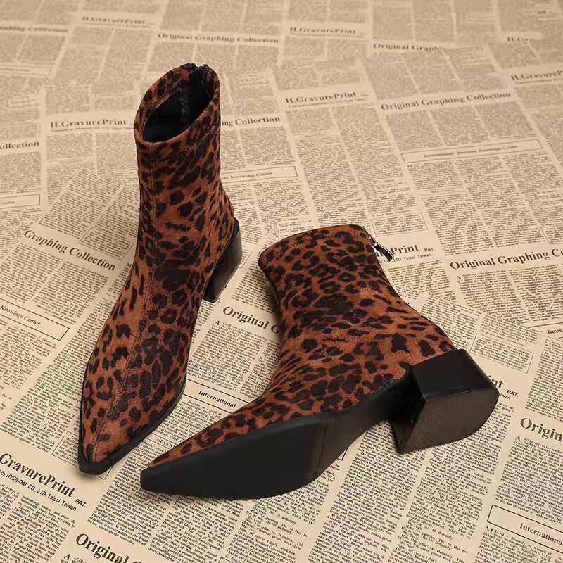 Sepatu Bot Wanita Hak Rendah M - Vintage Fashion Style ulasan dan harga