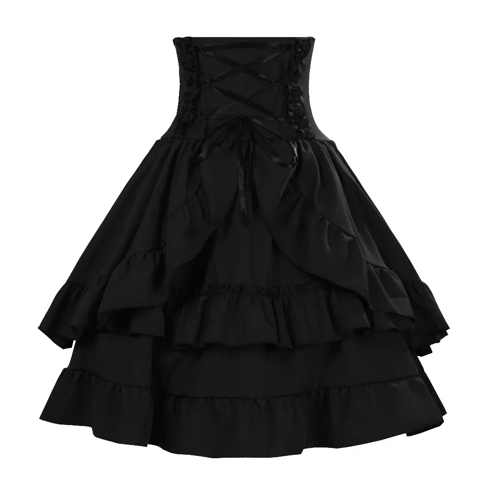 Rok Mengembang Gaya Gothic Ret - Vintage Y2K ulasan dan harga