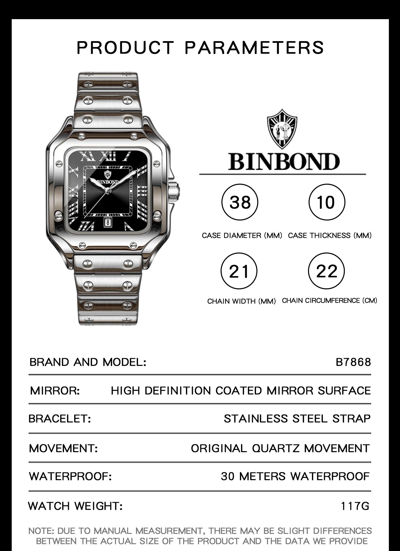 BINBOND Top New 7868 Jam Tanga - Vintage Fashion Complete ulasan dan harga