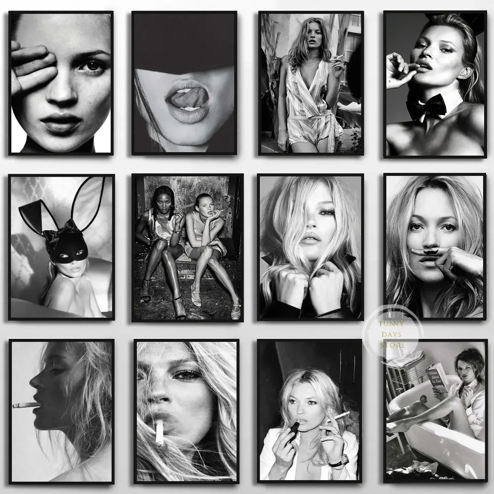 Vintage Seksi Supermodel Kate  - Vintage Vogue Fashion Poster ulasan dan harga