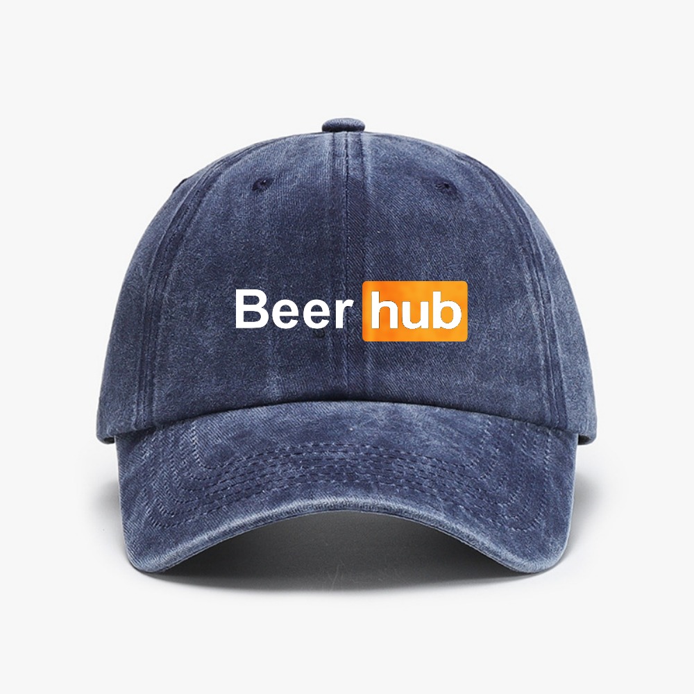 Topi Bisbol Beer Hub print Vin - Vintage Fashion Hub ulasan dan harga